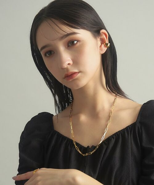 COCOSHNIK ONKITSCH / ココシュニックオンキッチュ ネックレス・ペンダント・チョーカー | シルバー デザインチェーン フラットケーブルネックレス（55cm） GP | 詳細10