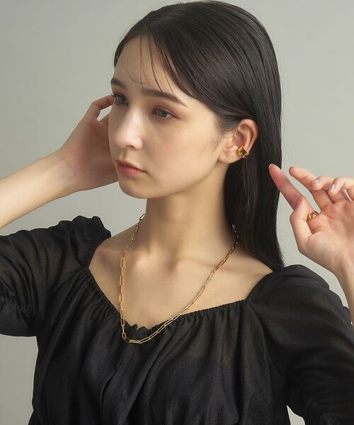 COCOSHNIK ONKITSCH / ココシュニックオンキッチュ ネックレス・ペンダント・チョーカー | シルバー デザインチェーン フラットケーブルネックレス（55cm） GP | 詳細8