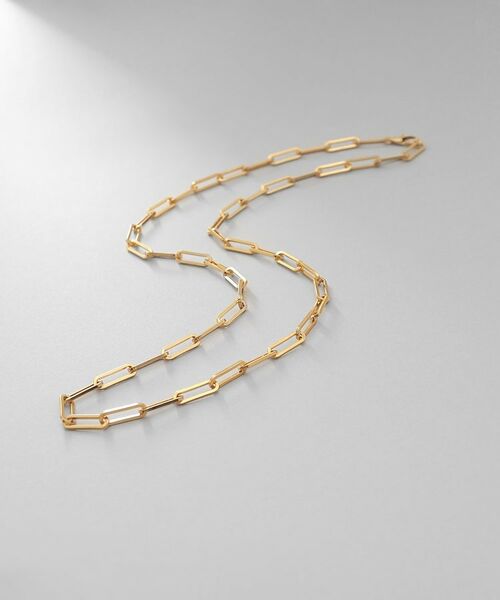 COCOSHNIK ONKITSCH / ココシュニックオンキッチュ ネックレス・ペンダント・チョーカー | シルバー デザインチェーン フラットケーブルネックレス（55cm） GP（ゴールド(606)）