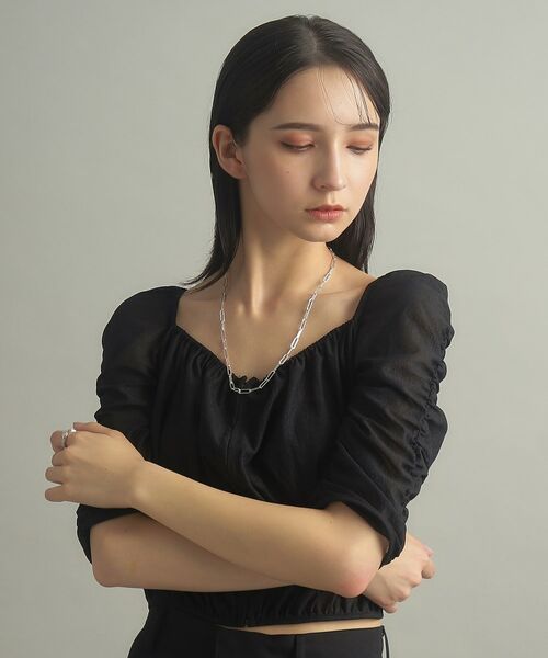 COCOSHNIK ONKITSCH / ココシュニックオンキッチュ ネックレス・ペンダント・チョーカー | シルバー デザインチェーン フラットケーブルネックレス（55cm） | 詳細7