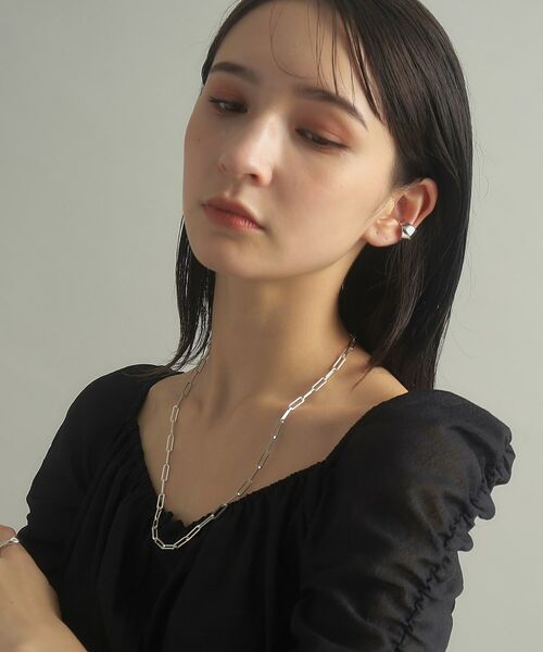 COCOSHNIK ONKITSCH / ココシュニックオンキッチュ ネックレス・ペンダント・チョーカー | シルバー デザインチェーン フラットケーブルネックレス（55cm） | 詳細8