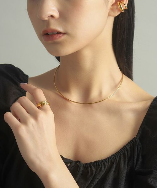 COCOSHNIK ONKITSCH / ココシュニックオンキッチュ ネックレス・ペンダント・チョーカー | シルバー ホロウフレキシブルチョーカー GP | 詳細15