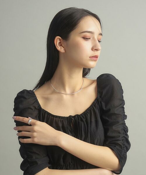 COCOSHNIK ONKITSCH / ココシュニックオンキッチュ ネックレス・ペンダント・チョーカー | シルバー ホロウフレキシブルチョーカー | 詳細7