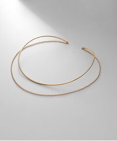 COCOSHNIK ONKITSCH / ココシュニックオンキッチュ ネックレス・ペンダント・チョーカー | シルバー ホロウフレキシブルチェーンチョーカー オーバルリンク GP