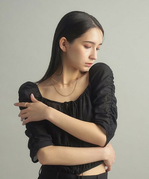 COCOSHNIK ONKITSCH / ココシュニックオンキッチュ ネックレス・ペンダント・チョーカー | シルバー ホロウフレキシブルチェーンチョーカー オーバルリンク GP | 詳細6