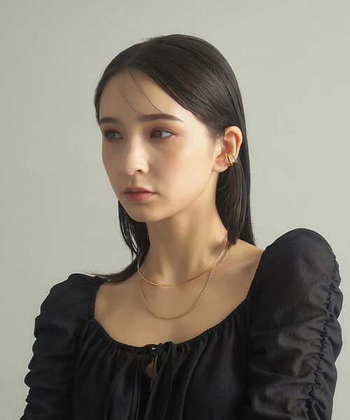 COCOSHNIK ONKITSCH / ココシュニックオンキッチュ ネックレス・ペンダント・チョーカー | シルバー ホロウフレキシブルチェーンチョーカー オーバルリンク GP | 詳細7