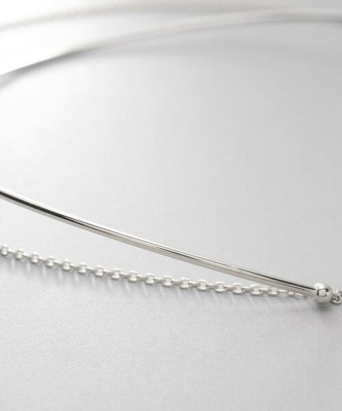 COCOSHNIK ONKITSCH / ココシュニックオンキッチュ ネックレス・ペンダント・チョーカー | シルバー ホロウフレキシブルチェーンチョーカー オーバルリンク | 詳細2