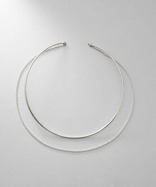 COCOSHNIK ONKITSCH / ココシュニックオンキッチュ ネックレス・ペンダント・チョーカー | シルバー ホロウフレキシブルチェーンチョーカー オーバルリンク | 詳細4