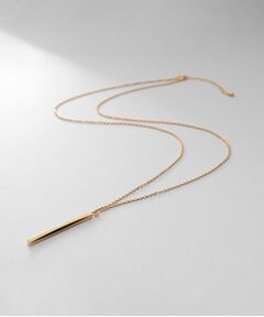 COCOSHNIK ONKITSCH / ココシュニックオンキッチュ ネックレス・ペンダント・チョーカー | シルバー スロープカットバーネックレス GP