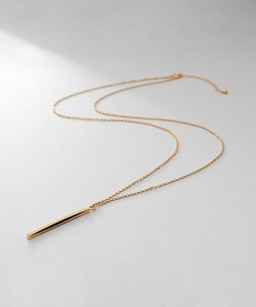 COCOSHNIK ONKITSCH / ココシュニックオンキッチュ ネックレス・ペンダント・チョーカー | シルバー スロープカットバーネックレス GP | 詳細1