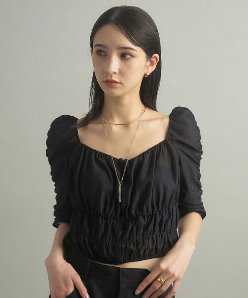 COCOSHNIK ONKITSCH / ココシュニックオンキッチュ ネックレス・ペンダント・チョーカー | シルバー スロープカットバーネックレス GP | 詳細16