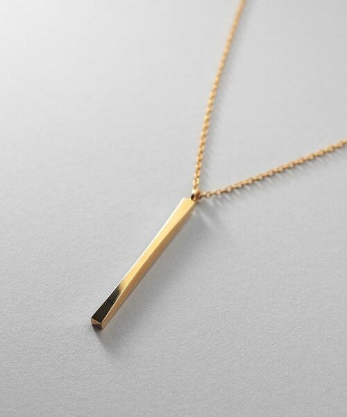 COCOSHNIK ONKITSCH / ココシュニックオンキッチュ ネックレス・ペンダント・チョーカー | シルバー スロープカットバーネックレス GP | 詳細2