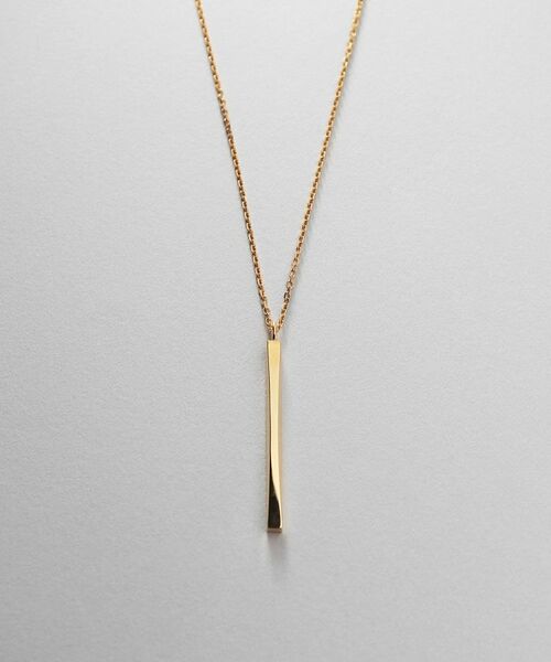 COCOSHNIK ONKITSCH / ココシュニックオンキッチュ ネックレス・ペンダント・チョーカー | シルバー スロープカットバーネックレス GP | 詳細3