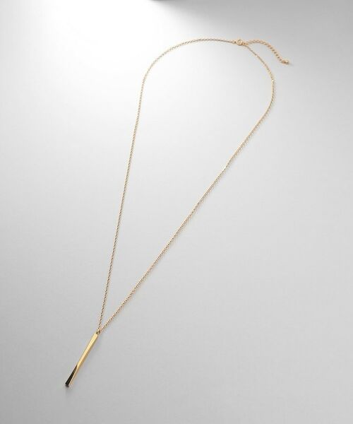 COCOSHNIK ONKITSCH / ココシュニックオンキッチュ ネックレス・ペンダント・チョーカー | シルバー スロープカットバーネックレス GP | 詳細5