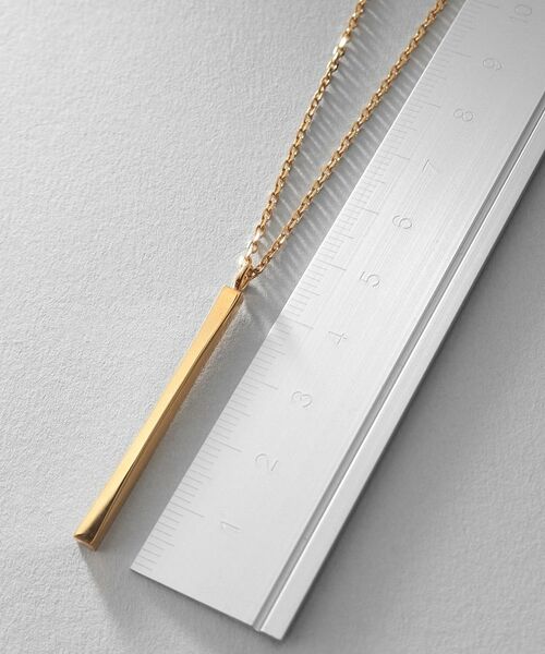 COCOSHNIK ONKITSCH / ココシュニックオンキッチュ ネックレス・ペンダント・チョーカー | シルバー スロープカットバーネックレス GP | 詳細6