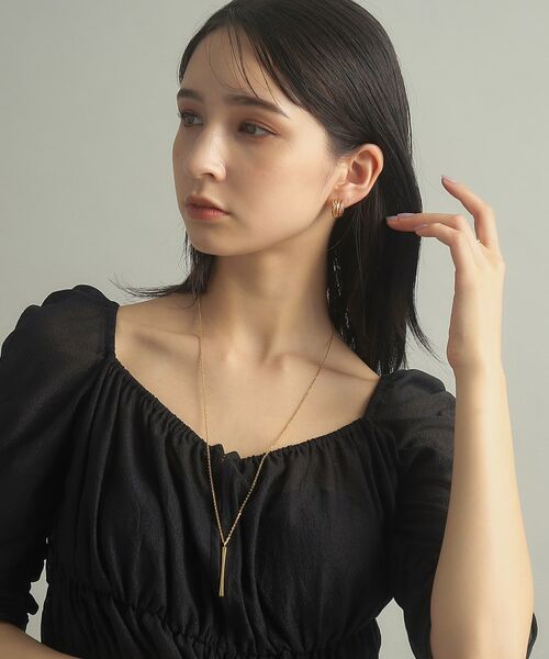 COCOSHNIK ONKITSCH / ココシュニックオンキッチュ ネックレス・ペンダント・チョーカー | シルバー スロープカットバーネックレス GP | 詳細9