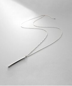 COCOSHNIK ONKITSCH / ココシュニックオンキッチュ ネックレス・ペンダント・チョーカー | シルバー スロープカットバーネックレス