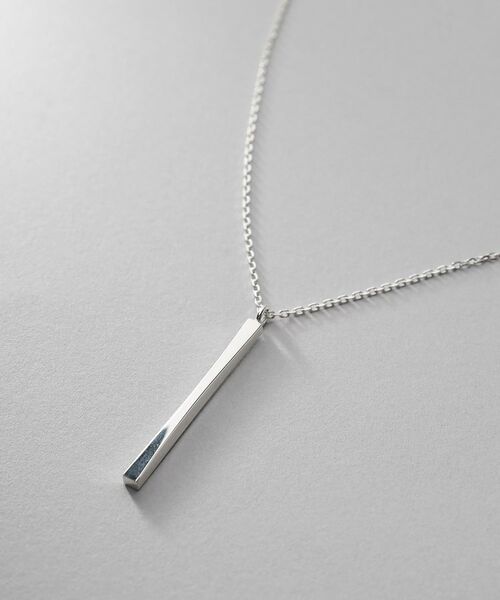 COCOSHNIK ONKITSCH / ココシュニックオンキッチュ ネックレス・ペンダント・チョーカー | シルバー スロープカットバーネックレス | 詳細2