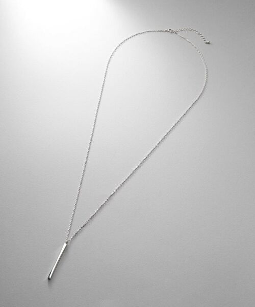 COCOSHNIK ONKITSCH / ココシュニックオンキッチュ ネックレス・ペンダント・チョーカー | シルバー スロープカットバーネックレス | 詳細5
