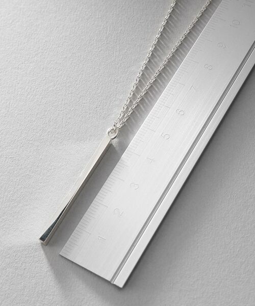 COCOSHNIK ONKITSCH / ココシュニックオンキッチュ ネックレス・ペンダント・チョーカー | シルバー スロープカットバーネックレス | 詳細6