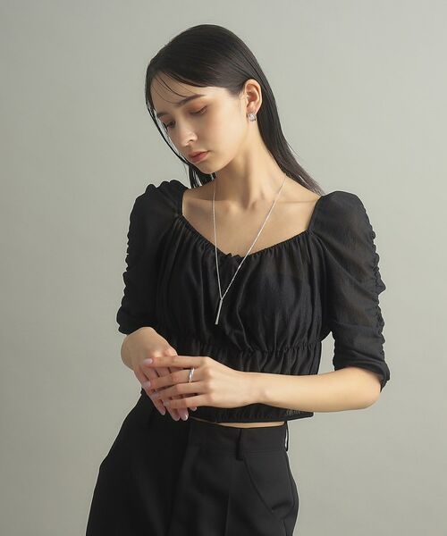 COCOSHNIK ONKITSCH / ココシュニックオンキッチュ ネックレス・ペンダント・チョーカー | シルバー スロープカットバーネックレス | 詳細8