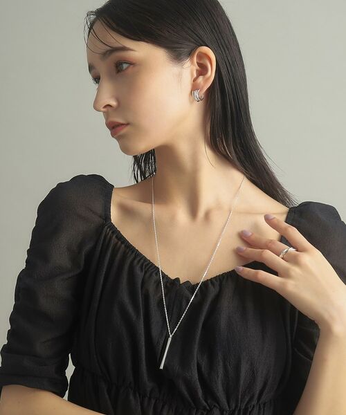 COCOSHNIK ONKITSCH / ココシュニックオンキッチュ ネックレス・ペンダント・チョーカー | シルバー スロープカットバーネックレス | 詳細9