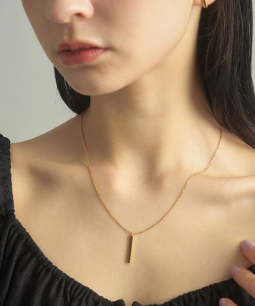 COCOSHNIK ONKITSCH / ココシュニックオンキッチュ ネックレス・ペンダント・チョーカー | シルバー スクエアバーネックレス GP | 詳細10