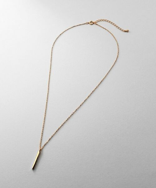 COCOSHNIK ONKITSCH / ココシュニックオンキッチュ ネックレス・ペンダント・チョーカー | シルバー スクエアバーネックレス GP | 詳細4