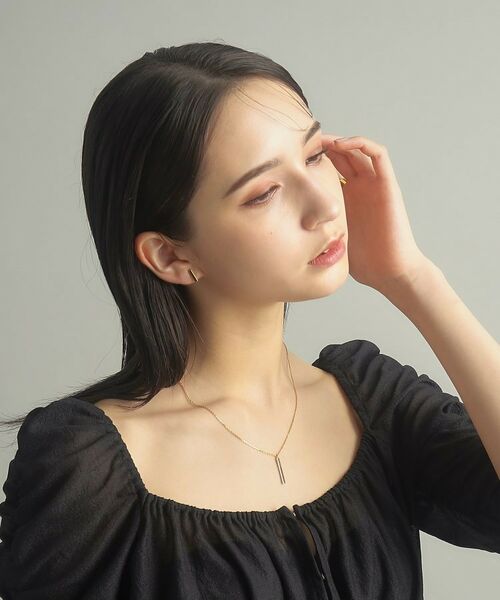 COCOSHNIK ONKITSCH / ココシュニックオンキッチュ ネックレス・ペンダント・チョーカー | シルバー スクエアバーネックレス GP | 詳細8