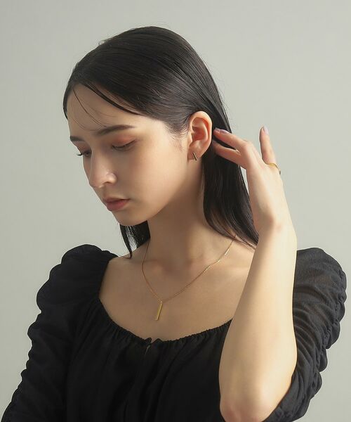 COCOSHNIK ONKITSCH / ココシュニックオンキッチュ ネックレス・ペンダント・チョーカー | シルバー スクエアバーネックレス GP | 詳細9