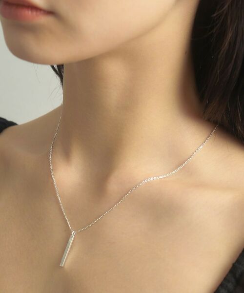 COCOSHNIK ONKITSCH / ココシュニックオンキッチュ ネックレス・ペンダント・チョーカー | シルバー スクエアバーネックレス | 詳細10