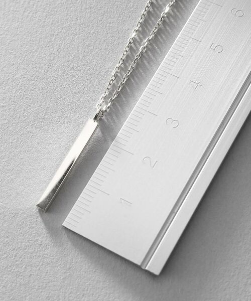 COCOSHNIK ONKITSCH / ココシュニックオンキッチュ ネックレス・ペンダント・チョーカー | シルバー スクエアバーネックレス | 詳細5