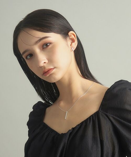 COCOSHNIK ONKITSCH / ココシュニックオンキッチュ ネックレス・ペンダント・チョーカー | シルバー スクエアバーネックレス | 詳細9