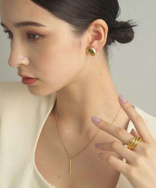 COCOSHNIK ONKITSCH / ココシュニックオンキッチュ ネックレス・ペンダント・チョーカー | シルバー オーバルバーネックレス GP | 詳細11