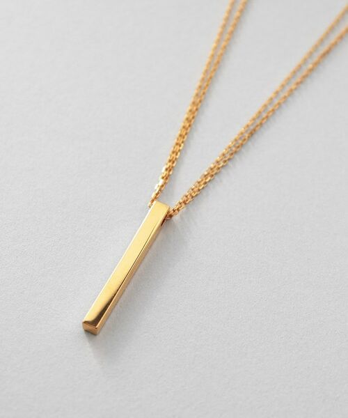 COCOSHNIK ONKITSCH / ココシュニックオンキッチュ ネックレス・ペンダント・チョーカー | シルバー ダブルチェーンスクエアバーネックレス GP | 詳細2