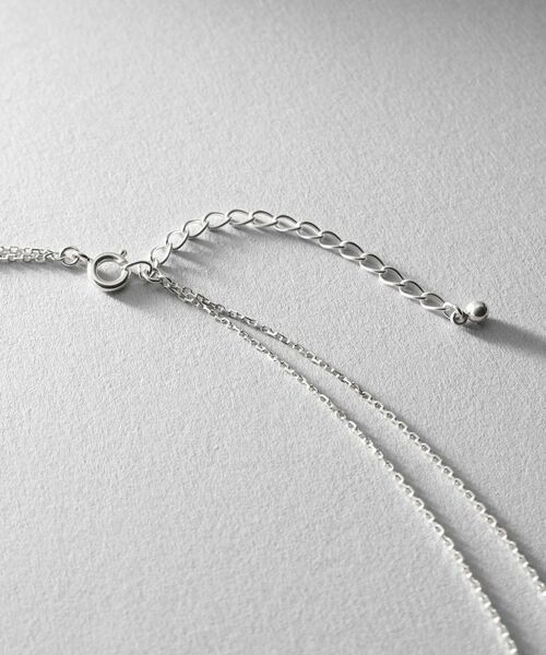 COCOSHNIK ONKITSCH / ココシュニックオンキッチュ ネックレス・ペンダント・チョーカー | シルバー ダブルチェーンスクエアバーネックレス | 詳細3