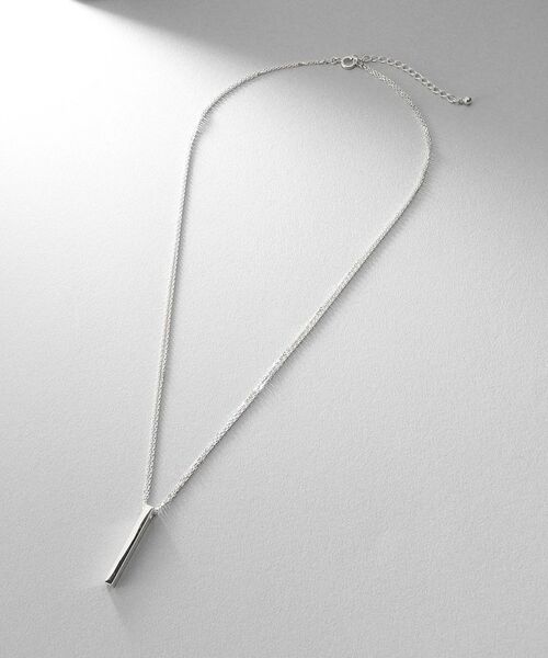 COCOSHNIK ONKITSCH / ココシュニックオンキッチュ ネックレス・ペンダント・チョーカー | シルバー ダブルチェーンスクエアバーネックレス | 詳細4