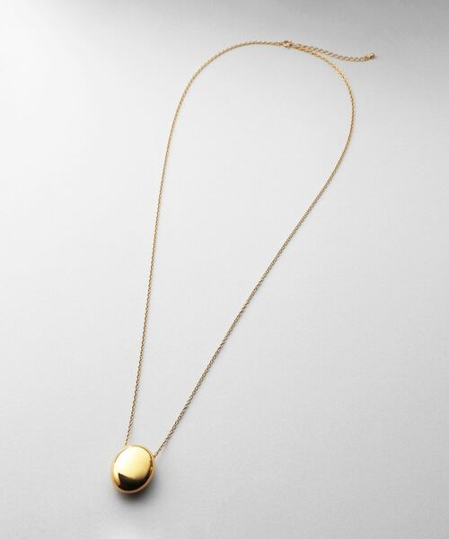 COCOSHNIK ONKITSCH / ココシュニックオンキッチュ ネックレス・ペンダント・チョーカー | シルバー ホロウオーバルシェイプネックレスL GP | 詳細5