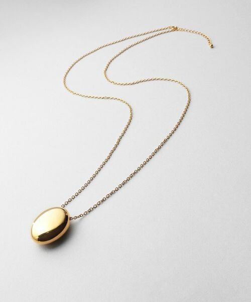 COCOSHNIK ONKITSCH / ココシュニックオンキッチュ ネックレス・ペンダント・チョーカー | シルバー ホロウオーバルシェイプネックレスL GP（ゴールド(600)）