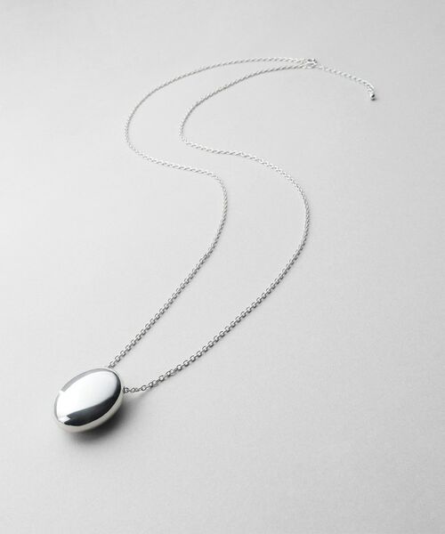 COCOSHNIK ONKITSCH / ココシュニックオンキッチュ ネックレス・ペンダント・チョーカー | シルバー ホロウオーバルシェイプネックレスL | 詳細1
