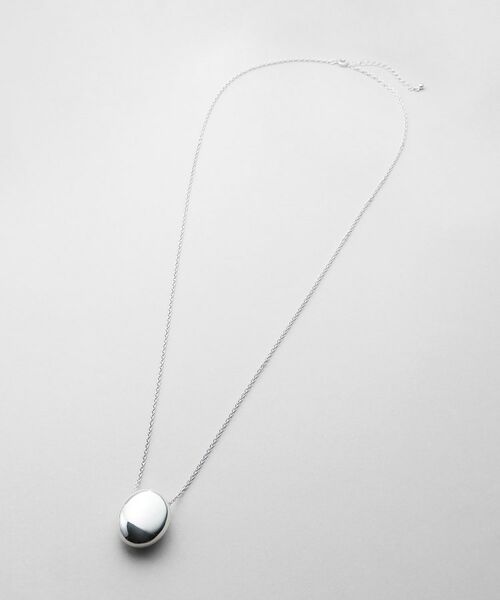 COCOSHNIK ONKITSCH / ココシュニックオンキッチュ ネックレス・ペンダント・チョーカー | シルバー ホロウオーバルシェイプネックレスL | 詳細5