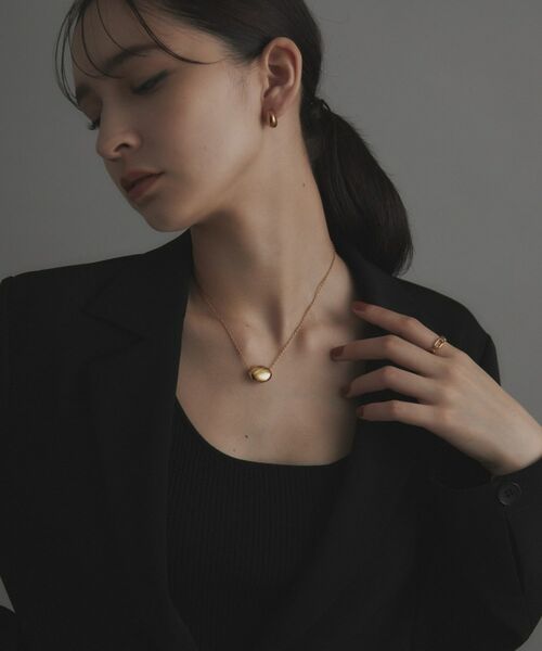 COCOSHNIK ONKITSCH / ココシュニックオンキッチュ ネックレス・ペンダント・チョーカー | シルバー ホロウオーバルシェイプネックレスS GP | 詳細12