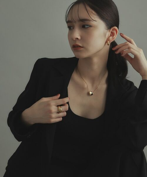 COCOSHNIK ONKITSCH / ココシュニックオンキッチュ ネックレス・ペンダント・チョーカー | シルバー ホロウオーバルシェイプネックレスS GP | 詳細8