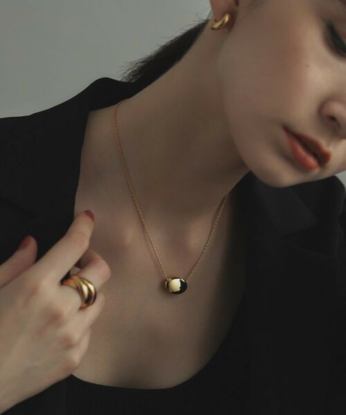 COCOSHNIK ONKITSCH / ココシュニックオンキッチュ ネックレス・ペンダント・チョーカー | シルバー ホロウオーバルシェイプネックレスS GP | 詳細9