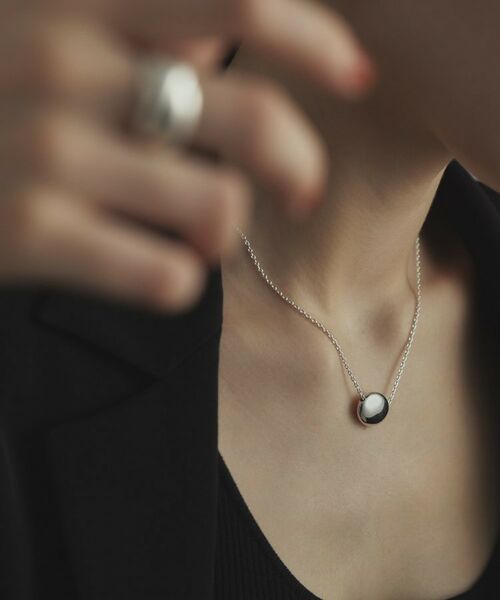 COCOSHNIK ONKITSCH / ココシュニックオンキッチュ ネックレス・ペンダント・チョーカー | シルバー ホロウオーバルシェイプネックレスS | 詳細10