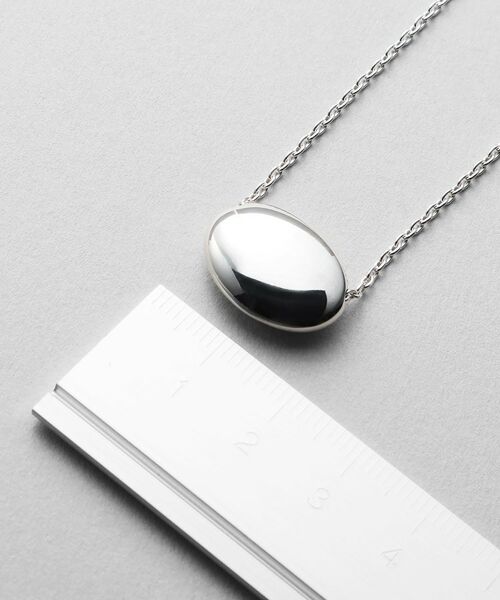 COCOSHNIK ONKITSCH / ココシュニックオンキッチュ ネックレス・ペンダント・チョーカー | シルバー ホロウオーバルシェイプネックレスS | 詳細6
