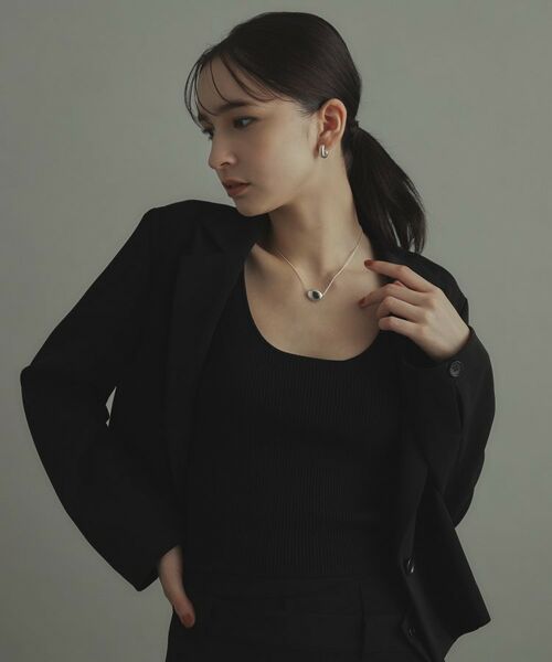 COCOSHNIK ONKITSCH / ココシュニックオンキッチュ ネックレス・ペンダント・チョーカー | シルバー ホロウオーバルシェイプネックレスS | 詳細8