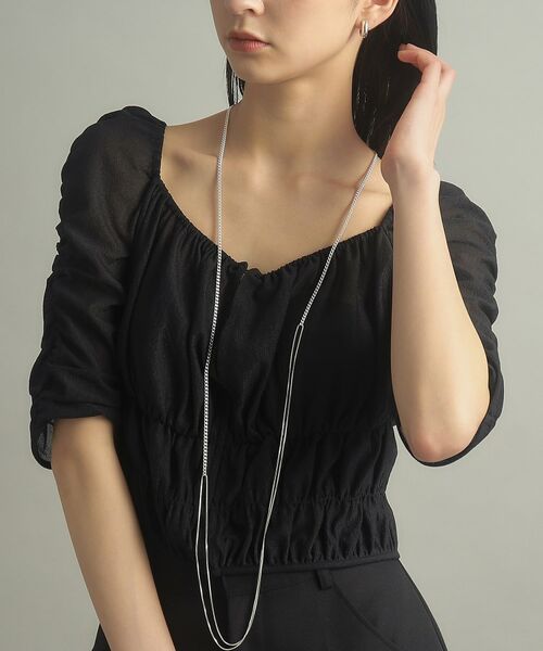 COCOSHNIK ONKITSCH / ココシュニックオンキッチュ ネックレス・ペンダント・チョーカー | シルバー ミックスチェーン カーブ・ベネチアンネックレス | 詳細13