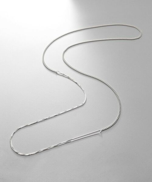 COCOSHNIK ONKITSCH / ココシュニックオンキッチュ ネックレス・ペンダント・チョーカー | シルバー ミックスチェーン カーブ・ベネチアンネックレス | 詳細5