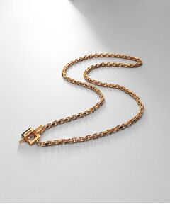 COCOSHNIK ONKITSCH / ココシュニックオンキッチュ ネックレス・ペンダント・チョーカー | シルバー カットケーブルチェーン レクタングルマンテルネックレス（48cm） GP